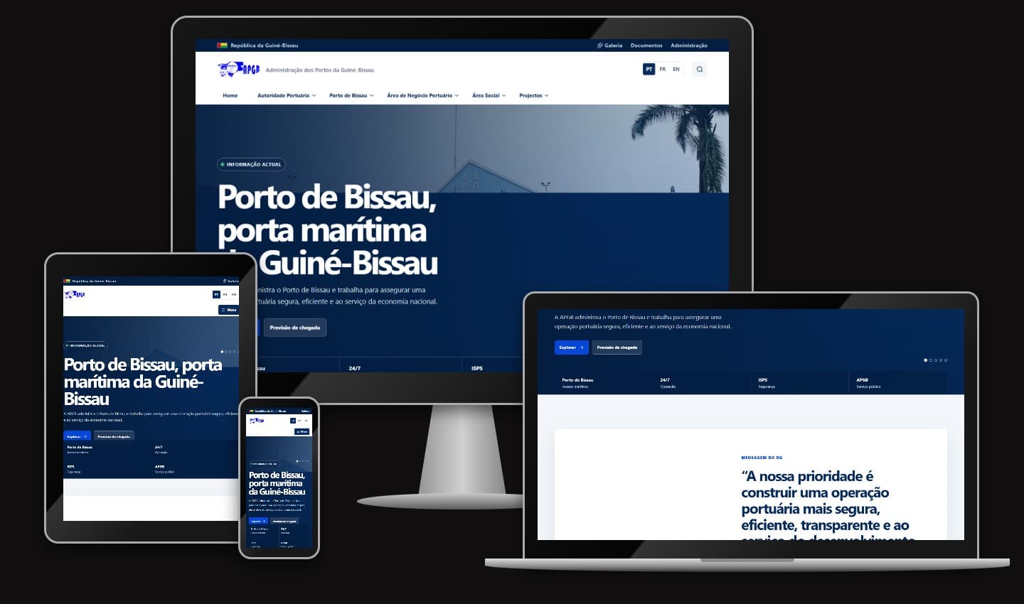 Apresentação de APGB em dispositivos